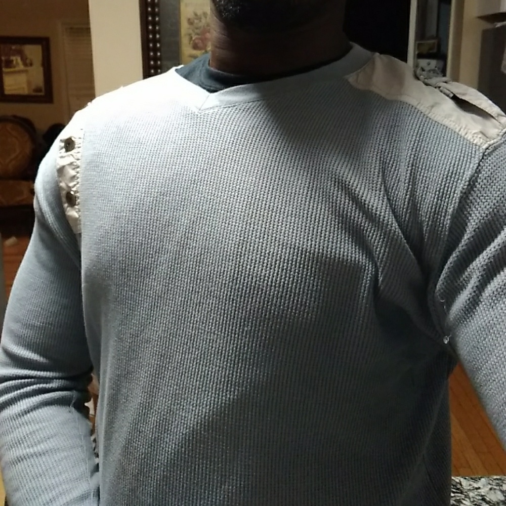 Grey Utility Sweater.